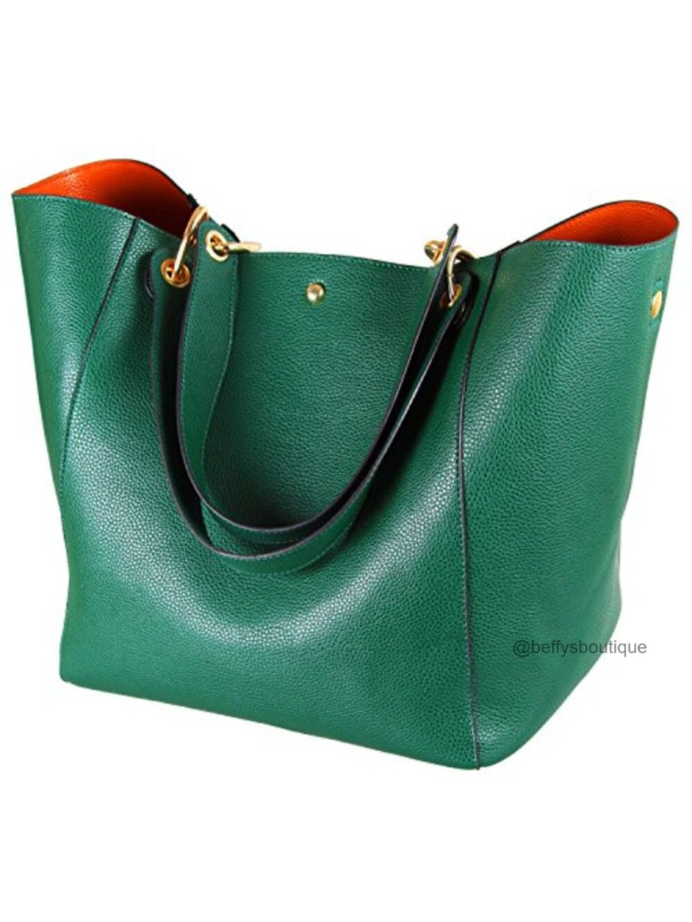 Large Work Tote Bag for Women Waterproof Vegan Leather Bucket Purse